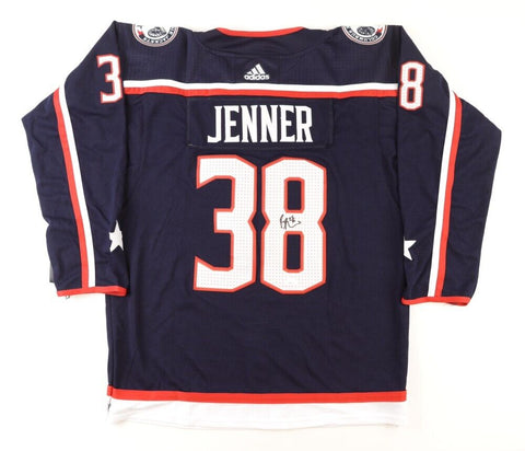 Boone Jenner Signed Columbus Blue Jacket Captain's Jersey (JSA COA) All Star Ctr