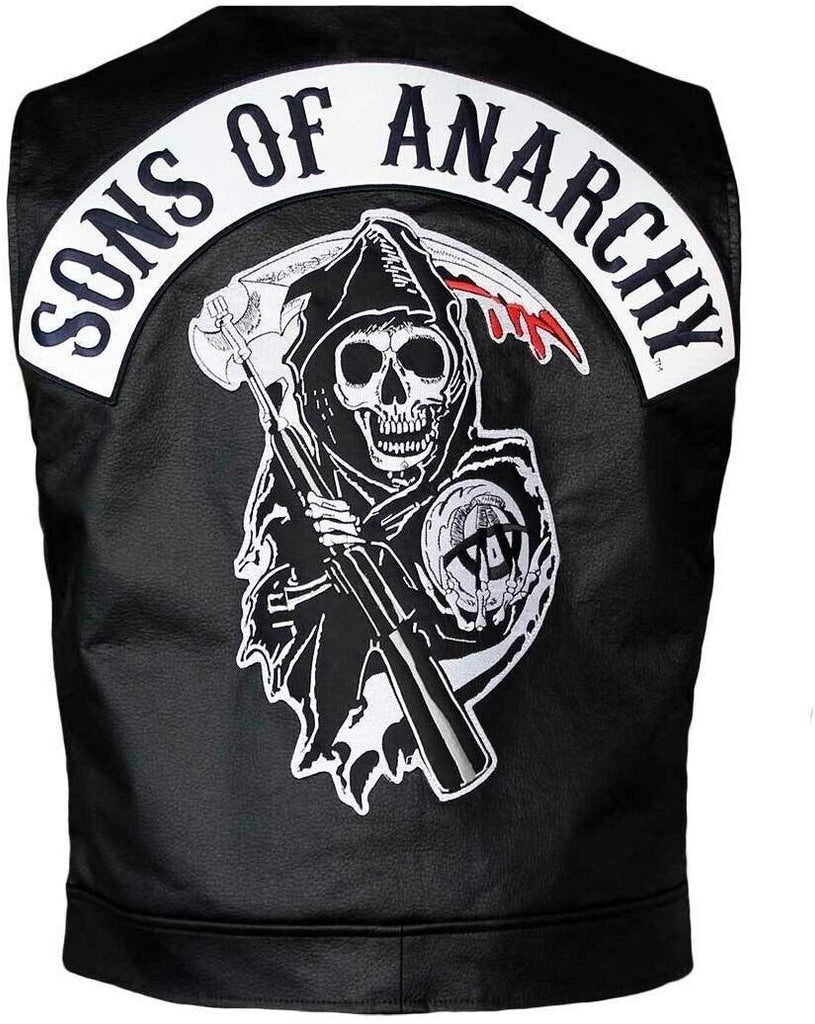 Kids Sons Of Anarchy Officially Licensed Black Biker Vest with
