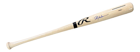 Rickey Henderson A's Signed Tan Rawlings Adirondack Baseball Bat BAS ITP