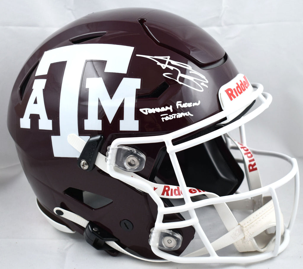 Johnny Manziel Autographed Texas A&M F/S Speed Flex Helmet Johnny Manziel Autographed Texas A&M F/S Speed Flex Helmet