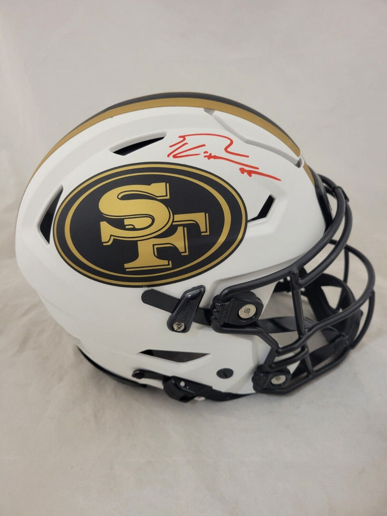 49ers speedflex helmet GEORGE KITTLE SIGNED SAN FRANCISCO 49ERS LUNAR ECLIPSE SPEEDFLEX HELME – Super Sports Center