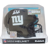 Jalin Hyatt Autographed/Signed New York Giants Salute Mini Helmet Beckett 43014
