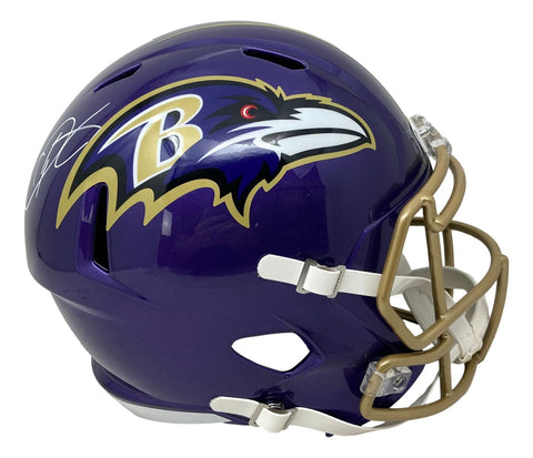 Odell Beckham Jr Signed Baltimore Ravens FS Flash Replica Speed Helmet BAS