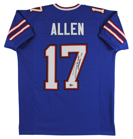 Josh Allen Authentic Signed Blue Pro Style Jersey Autographed BAS Witnessed