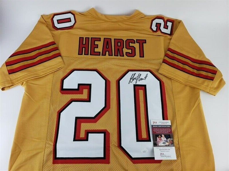 Garrison Hearst Signed San Francisco 49ers Gold Jersey (JSA COA