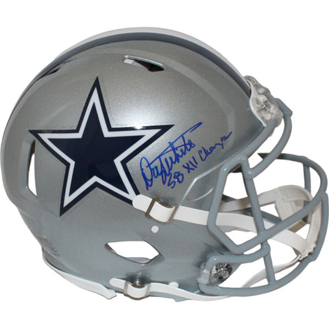 Danny White Autographed Dallas Cowboys Authentic SB XII Helmet Beckett 44055