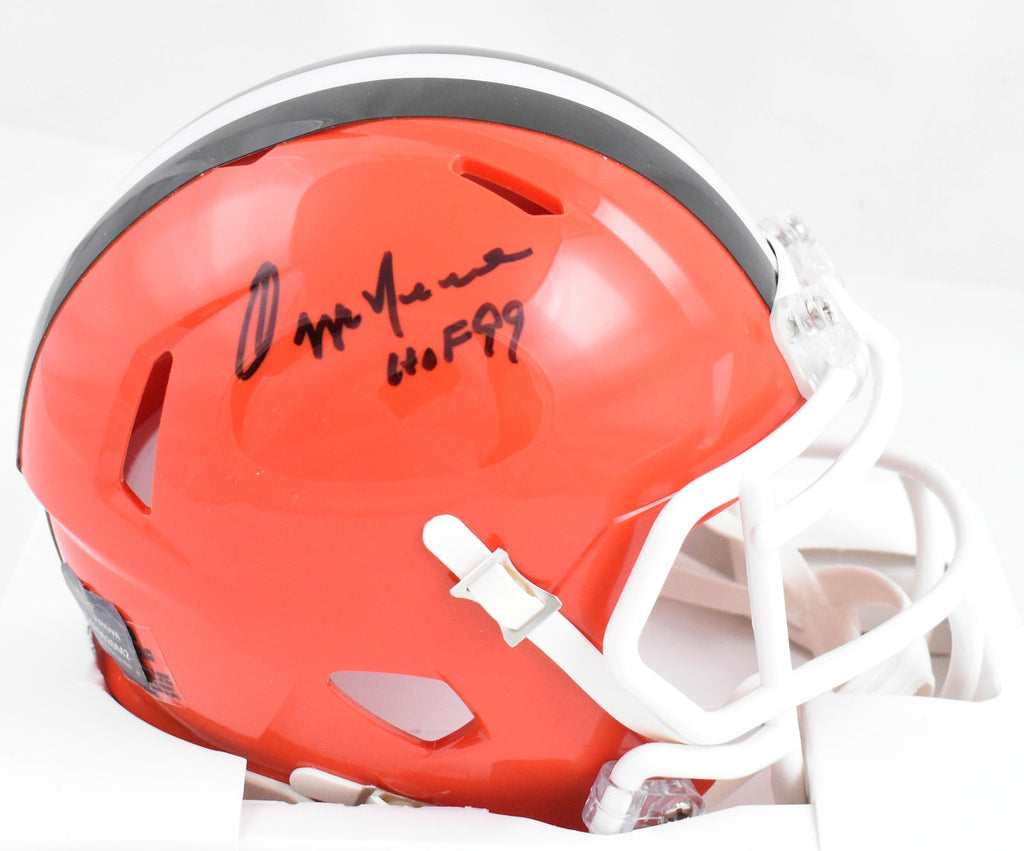 cleveland browns mini football helmets Ozzie Newsome Autographed Cleveland Browns Speed Mini Helmet w/HOF
