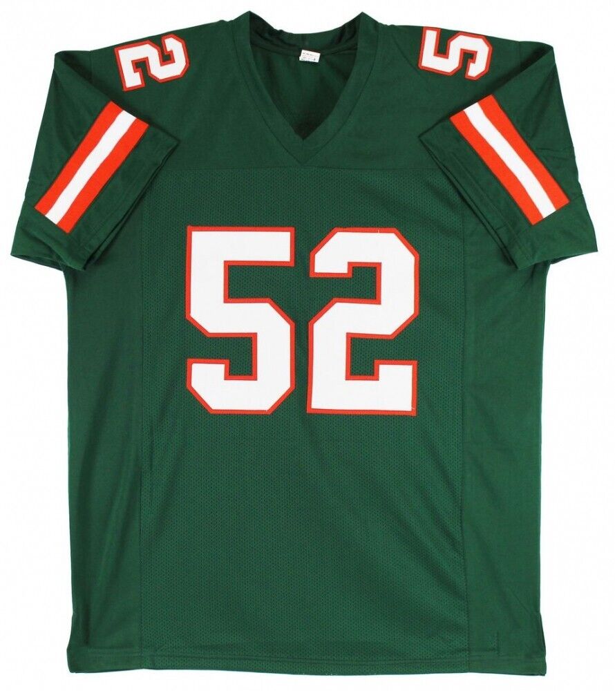 Ray Lewis Signed Miami Hurricanes Green Jersey (Beckett) 13xPro Bowl L –  Super Sports Center