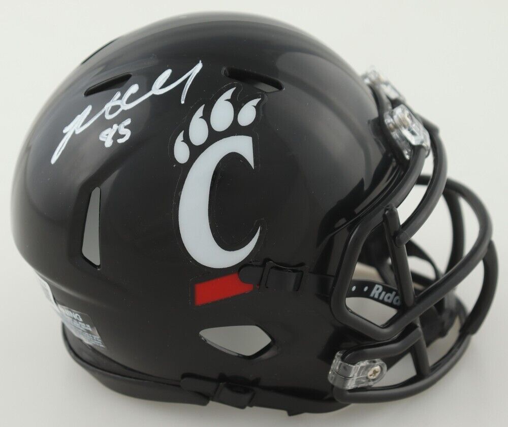 cincinnati bearcats mini football helmet Riddell Speed this half 2021 Cincinnati Bearcats Custom Riddell