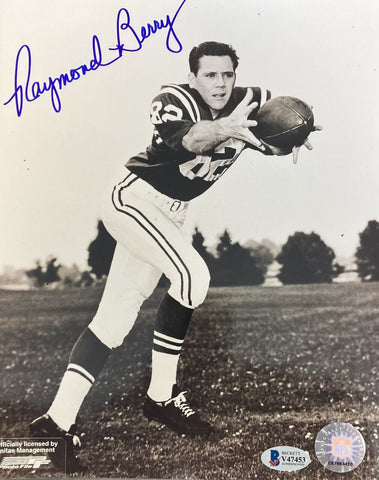 Raymond Berry Signed 8x10 Baltimore Colts Photo BAS