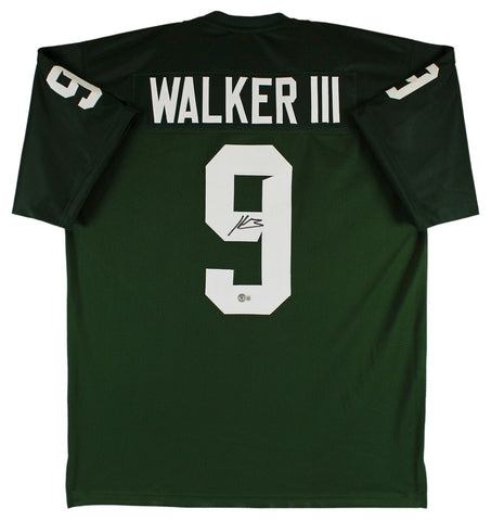 Michigan State Kenneth Walker III Signed Green Pro Style Jersey BAS Witnessed