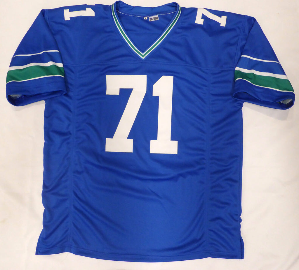 Seattle Seahawks Walter Jones Autographed Blue Jersey 