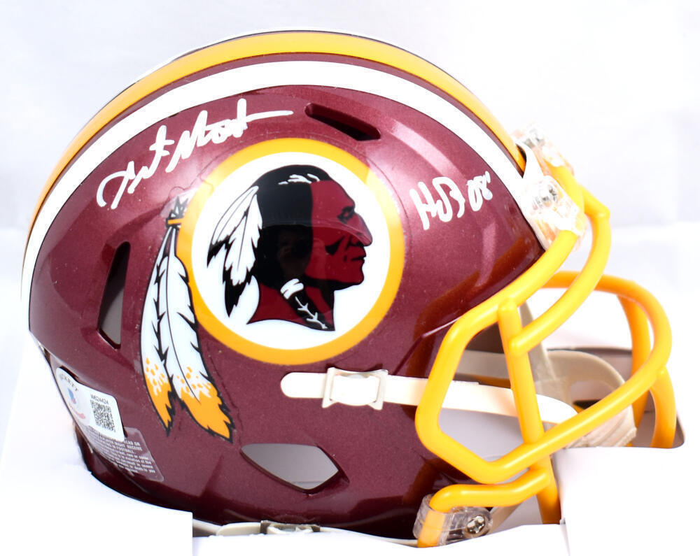 art monk signed football helmet Art Monk Autographed Washington Speed Mini Helmet w/HOF- Beckett W Hol – Super Sports Center