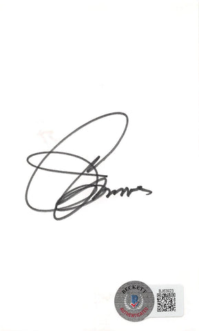 Jimmy Connors Authentic Signed 3x5 Index Card Autographed BAS #BJ63923