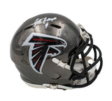Brett Favre Signed Atlanta Falcons Speed Chrome NFL Mini Helmet