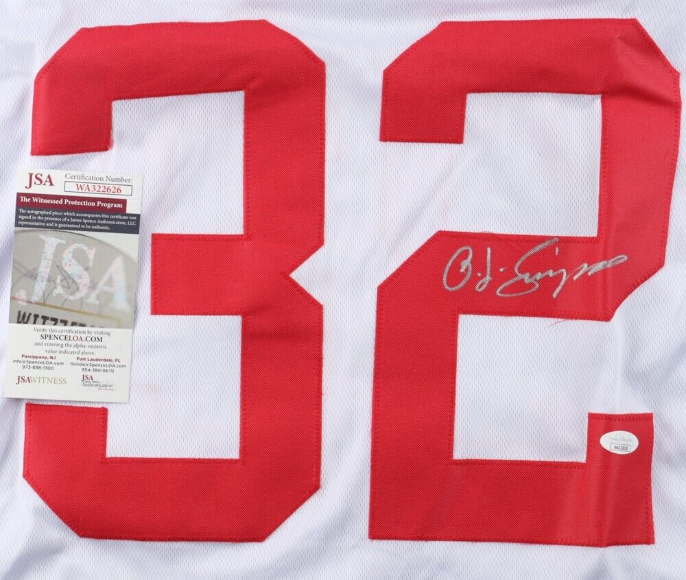 O.J. Simpson Signed San Francisco 49ers Jersey (JSA COA) 5xPro