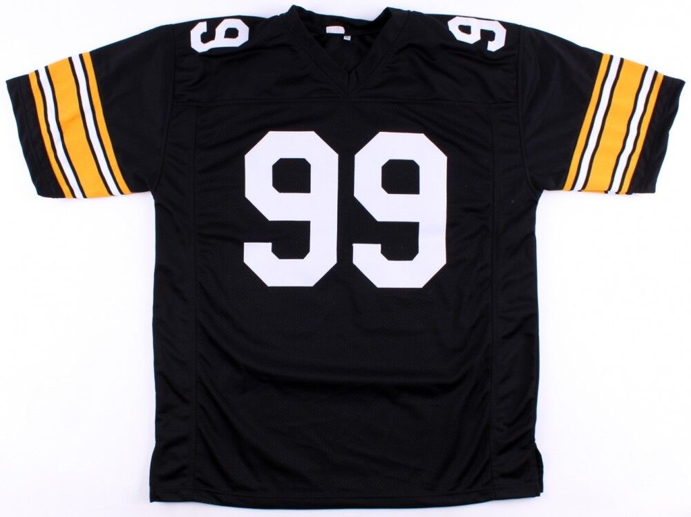 Custom Stitched Levon Kirkland Pittsburgh Steelers Old Style Black Jersey – Unsigned, Sizes M To 2XL