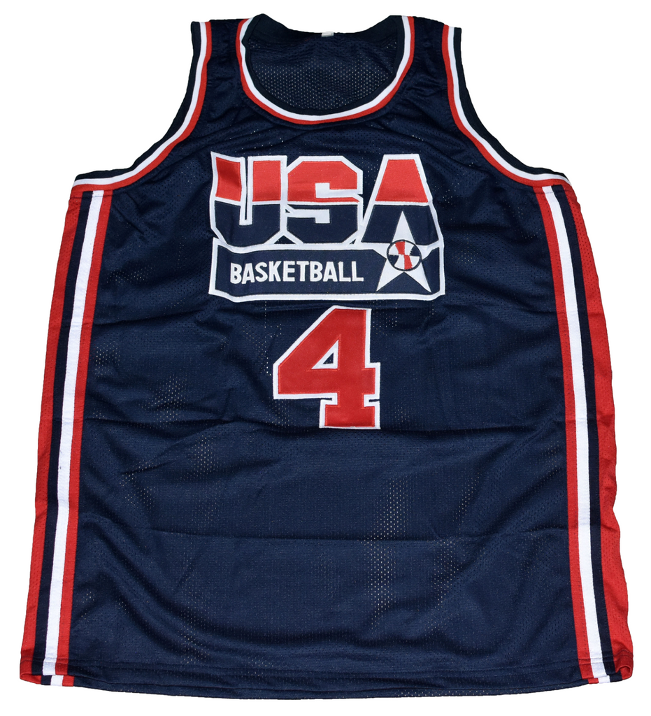 ドリームチーム　USA代表　ユニフォーム　Laettner CHRISTIAN LAETTNER AUTOGRAPHED DREAM TEAM USA #4 BASKETBALL