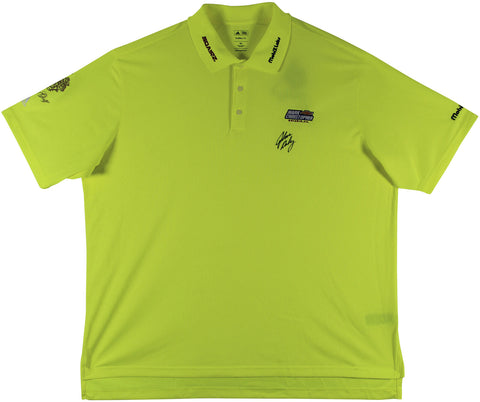John Daly Signed Match Worn Yellow Adidas Climalite Polo Shirt BAS #JD15BH00368