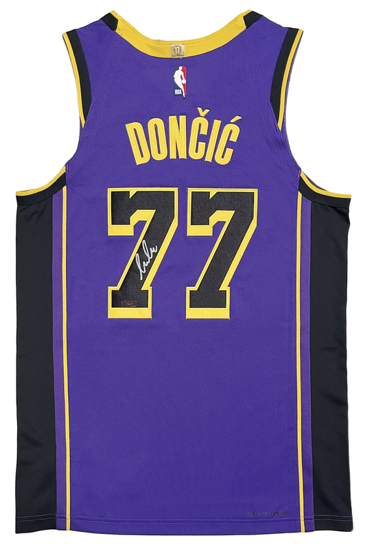 Luka Doncic Autographed Los Angeles Lakers Purple Nike Authentic