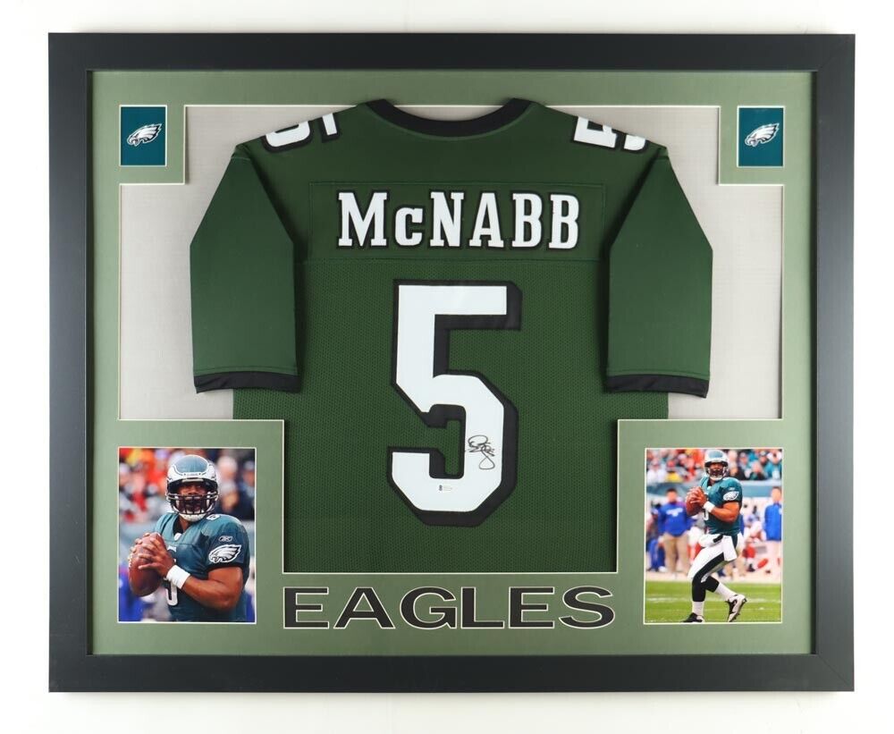 Donovan McNabb Autographed Signed Framed Philadelphia Eagles Jersey JSA COA