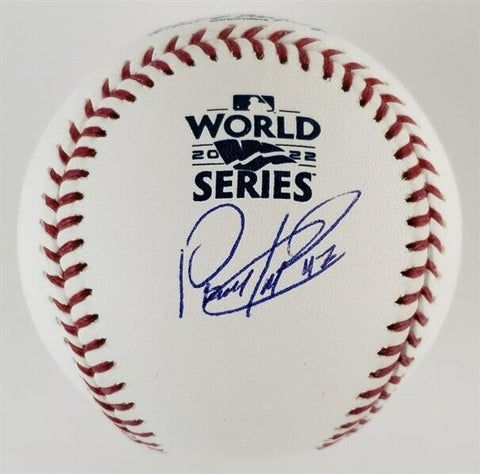 Rafael Montero Signed Official 2022 World Series Baseball Tristar/ Houston Astro
