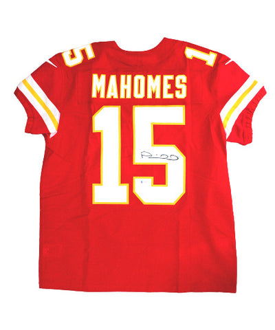 Patrick Mahomes Kansas City Chiefs Signed Authentic Red Nike Elite Jersey BAS