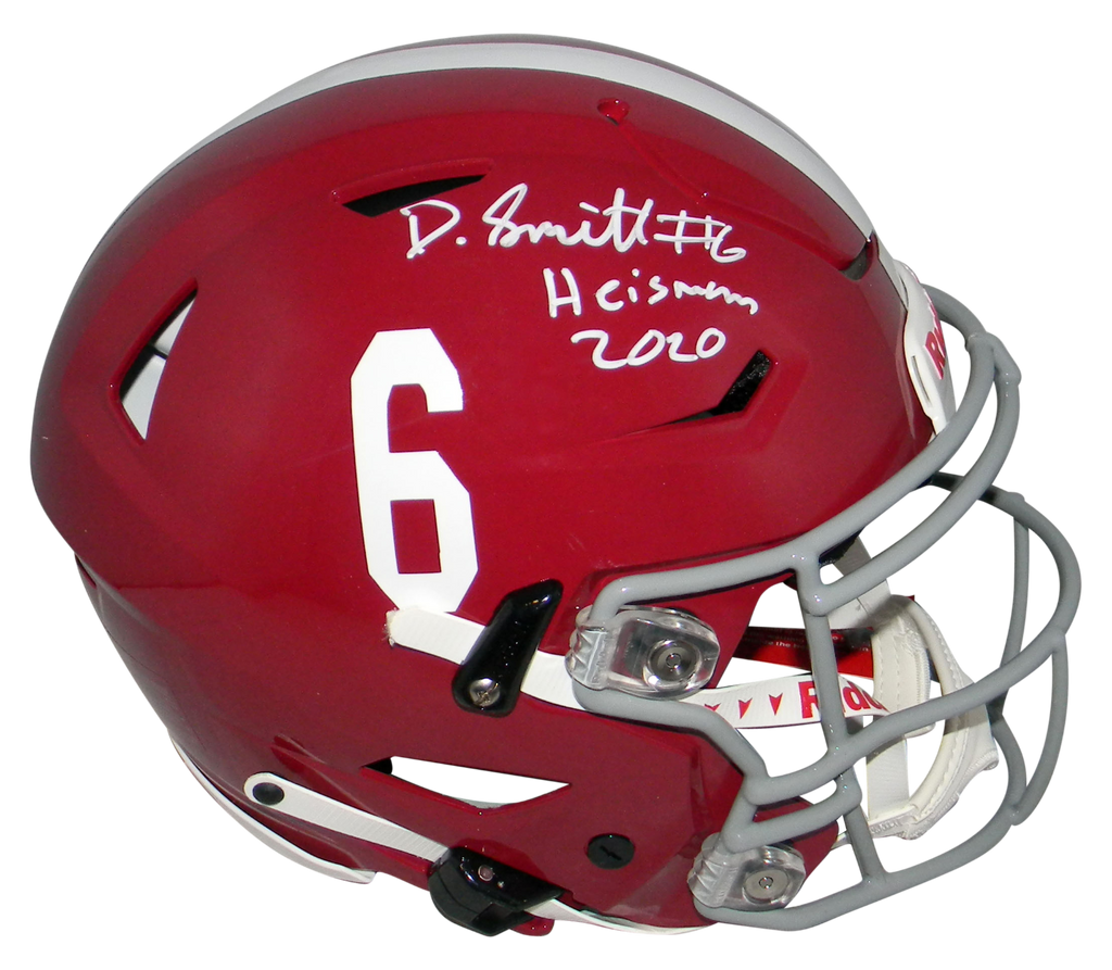 alabama new football helmets DEVONTA SMITH SIGNED ALABAMA CRIMSON TIDE AUTHENTIC SPEEDFLEX HELMET W – Super Sports Center