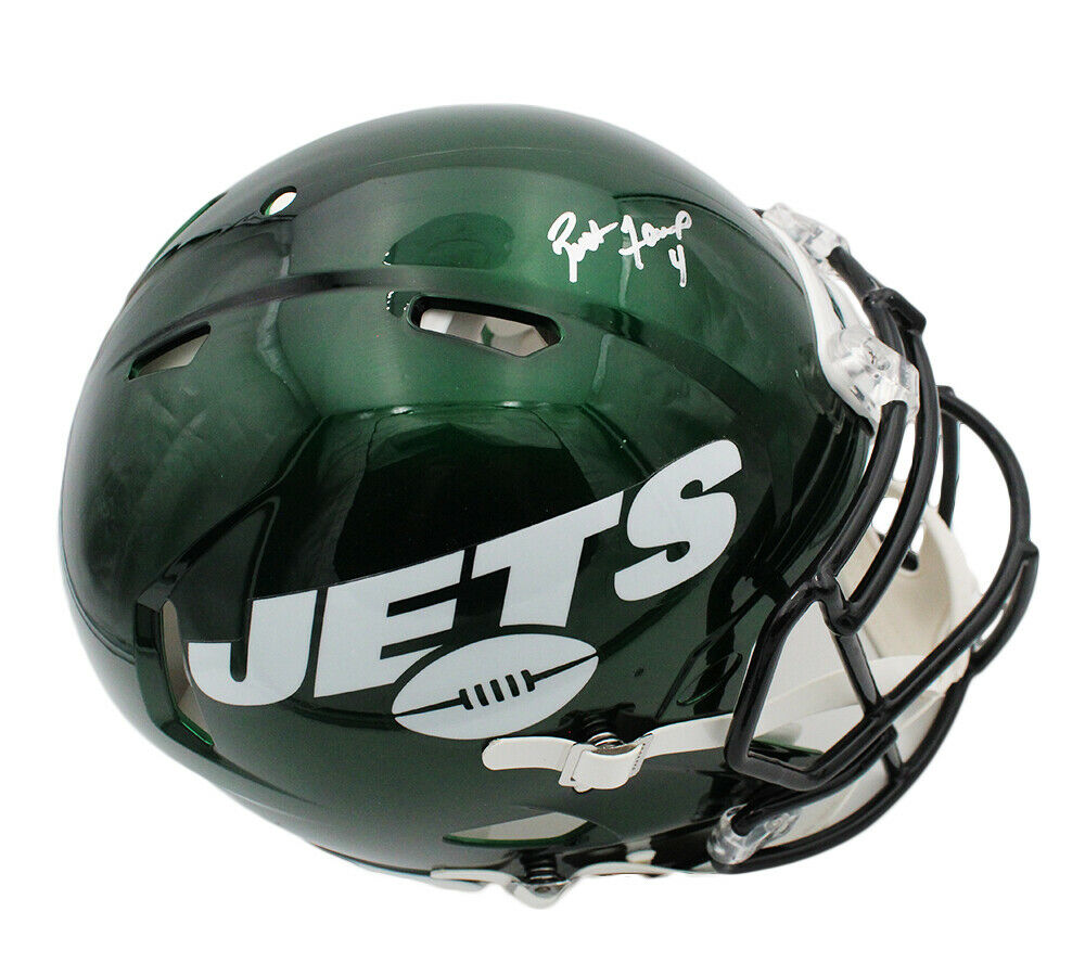 Brett Favre Signed New York Jets Speed Authentic Green NFL Helmet – Super Sports Center Brett Favre Signed New York Jets Speed Authentic Green NFL Helmet – Super Sports Center