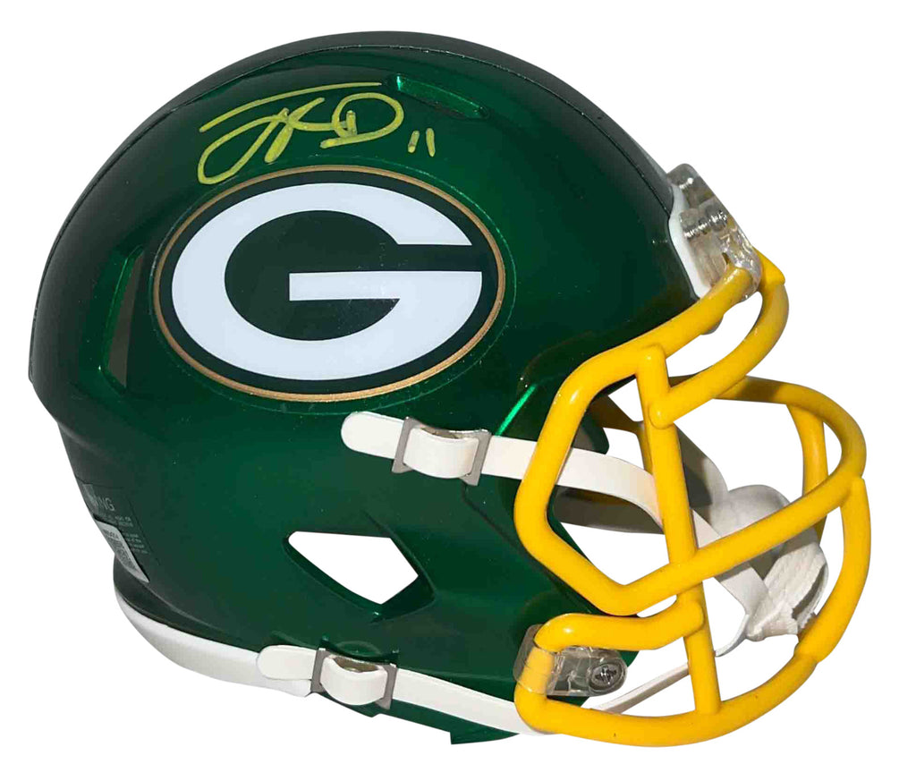 Jayden Reed Autographed Green Bay Packers Speed Mini Helmet – Beckett Certified