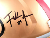 Frank Gore Elijah Mitchell Signed F/S 49ers Speed Helmet- Beckett W Hologram