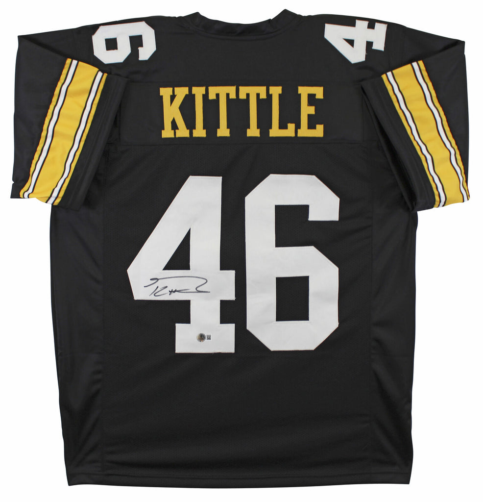 Iowa George Kittle Authentic Signed Black Pro Style Jersey BAS
