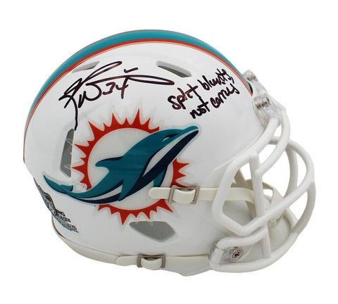 Ricky Williams Signed Miami Dolphins Speed NFL Mini Helmet w-Blunts/Carries