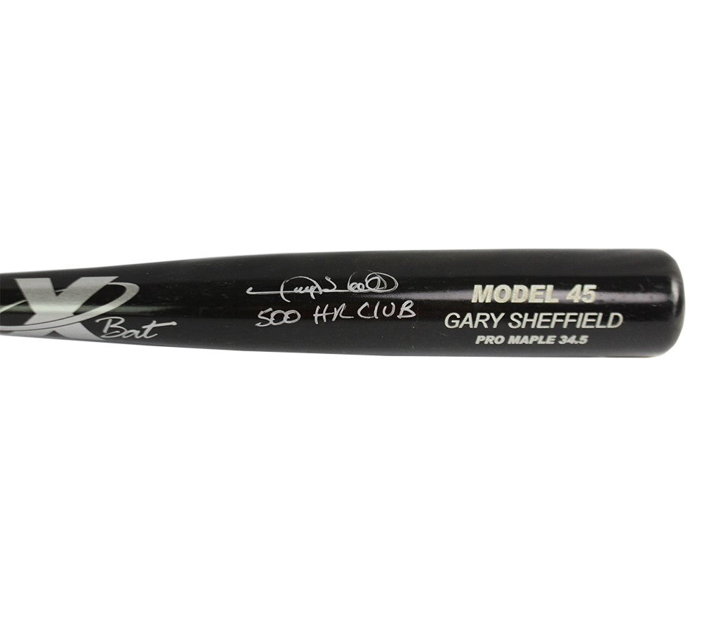 Gary Sheffield Signed New York Yankees XBat Black MLB Bat - 500 HR
