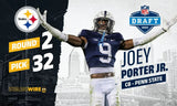 Joey Porter Jr Signed Pittsburgh Steelers Jersey (JSA COA) Ex Penn State D Back