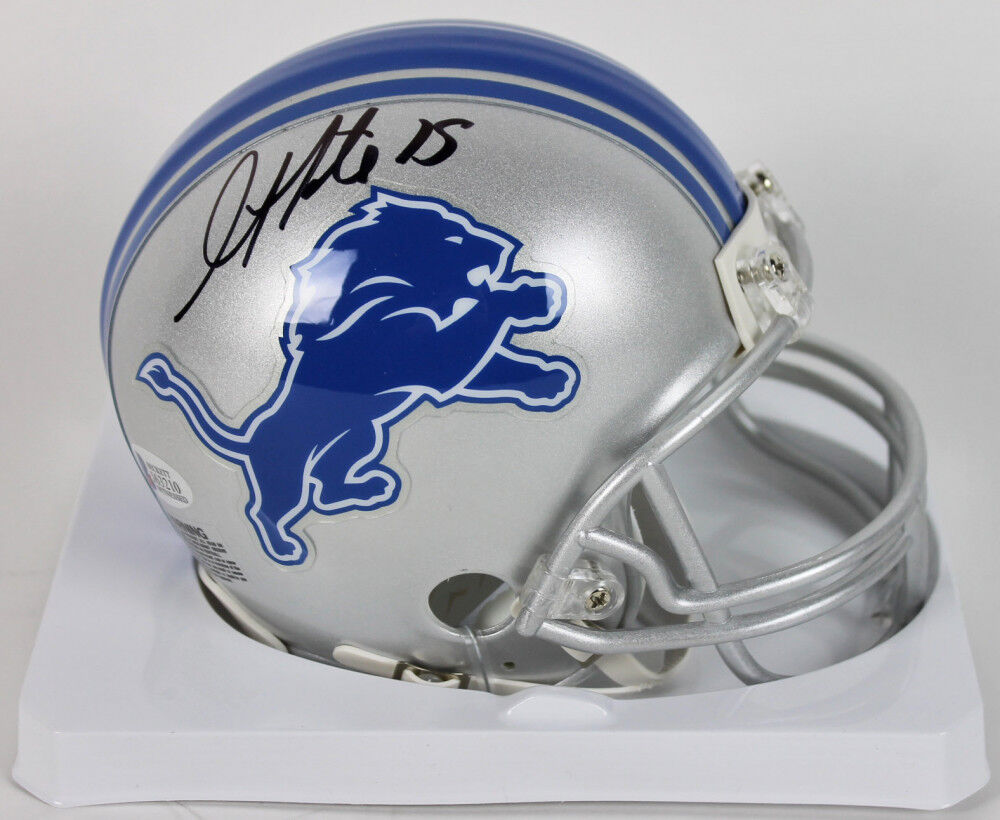 felt football helmet Golden Tate Signed Lions Mini-Helmet (Beckett COA) Super Bowl Champion – Super Sports Center