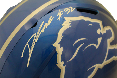 D'Andre Swift Autographed Detroit Lions F/S Flash Speed Helmet FAN 37993
