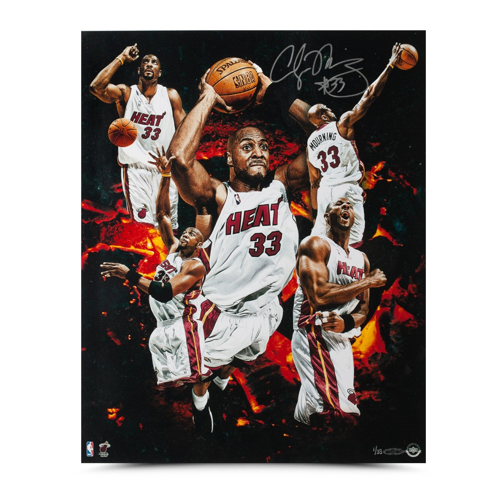 Miami Heat Alonzo Mourning Autographed Signed Jersey Jsa Coa