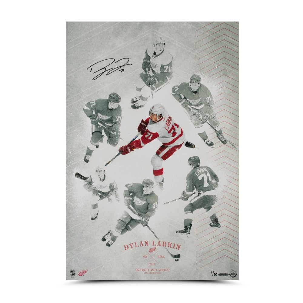 Dylan Larkin Signed Detroit Red Wings Jersey Psa/Dna Coa Autographed Hockey