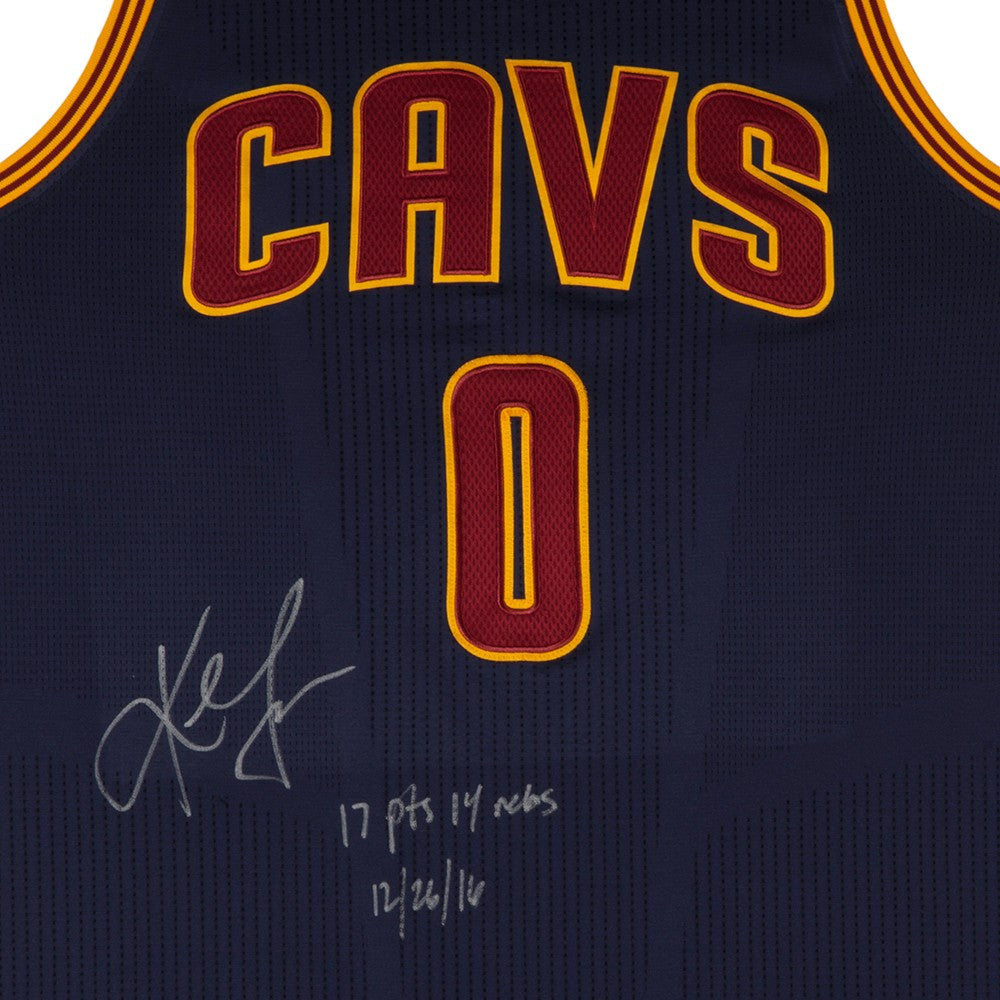 Upper Deck Kevin Love Autographed Adidas Swingman Cleveland Cavaliers Gold Alternate Jersey
