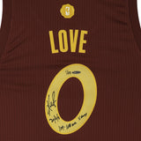 Kevin Love Autographed & Inscribed Cleveland Cavaliers Adidas Swingman Christmas Day 2016 Jersey