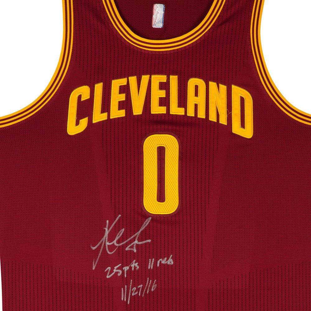 Upper Deck Kevin Love Autographed & Inscribed Cleveland Cavaliers Adidas Authentic Blue Game-Worn Jersey