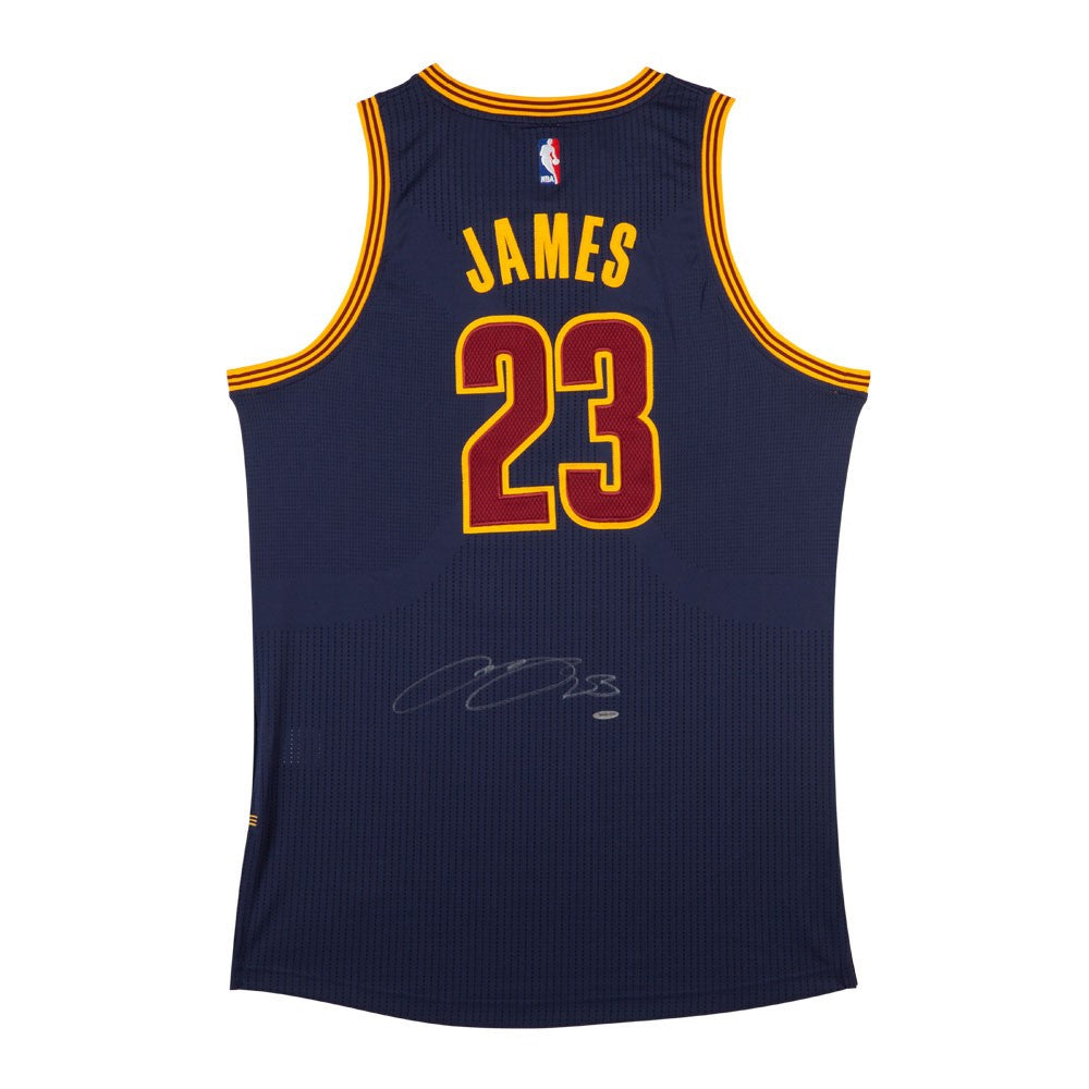 LeBron James Autographed Cleveland Cavaliers Alternate Blue Authentic –  Super Sports Center