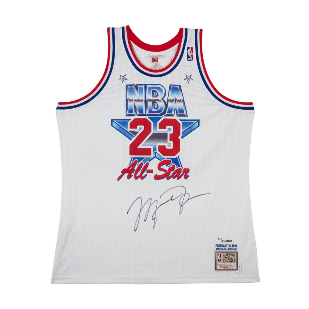 Michael Jordan Autographed 1991 NBA All-Star Game Mitchell & Ness