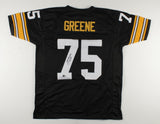 Mean Joe Greene Signed Pittsburgh Steelers Jersey Inscribed HOF 87 Beckett Holo