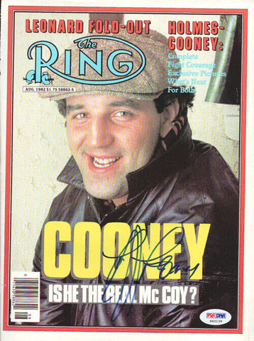 Gerry Cooney Autographed Signed The Ring Magazine Cover PSA/DNA #S42139