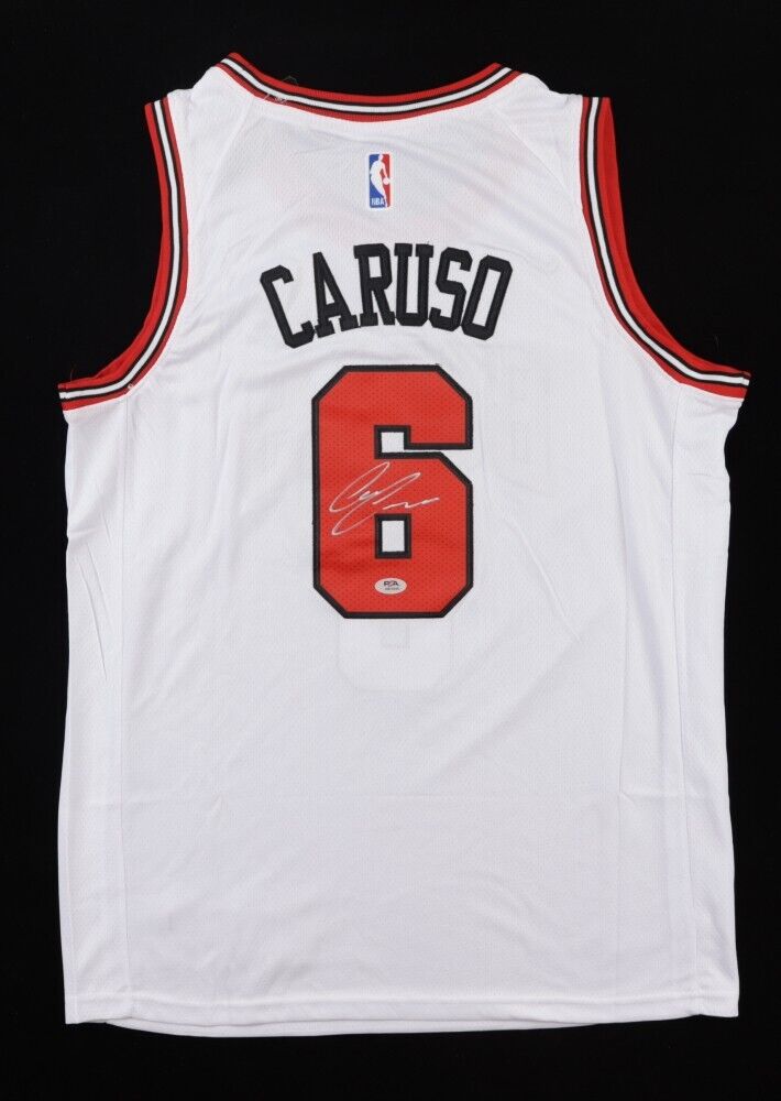 Alex Caruso Signed Chicago Bulls Jersey (PSA COA) 2020 NBA Champion Point  Guard