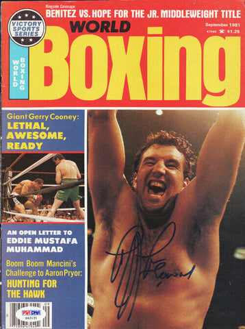 Gerry Cooney Autographed Signed Boxing World Magazine Cover PSA/DNA #S42131