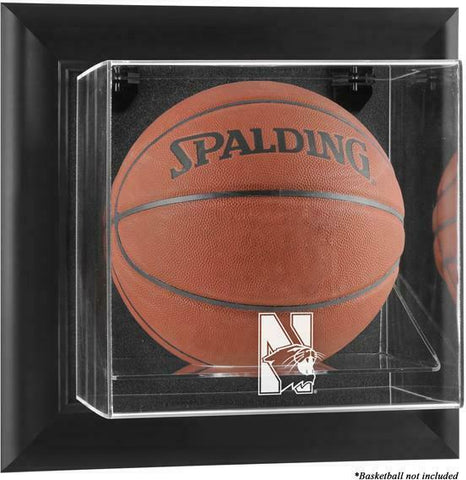 Northwestern Wildcats Black Framed Wall-Mountable Basketball Case - Fanatics