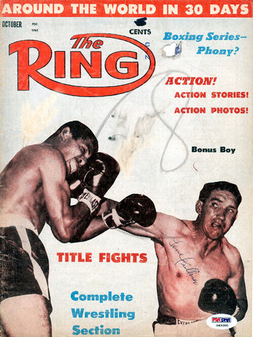 Gene Fullmer Autographed Signed The Ring Magazine Cover PSA/DNA #S49000